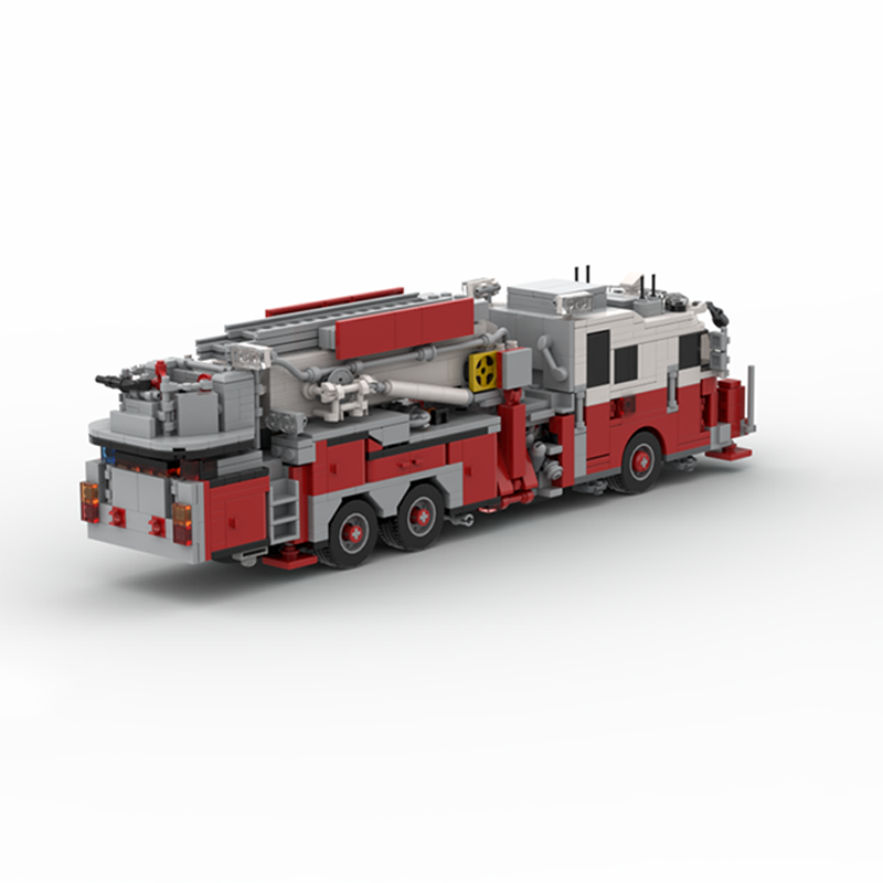Fire Escape Ladder - 1365ピース MOC FDNY - ニューヨーク -