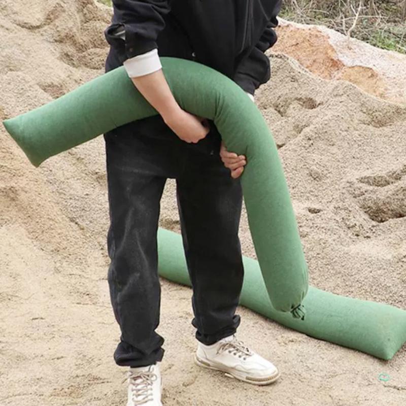 耐水性キャンバス製洪水対策サンドバッグ、大容量水害防止壁、家 - Flood Barrier Bag のレビューと価格