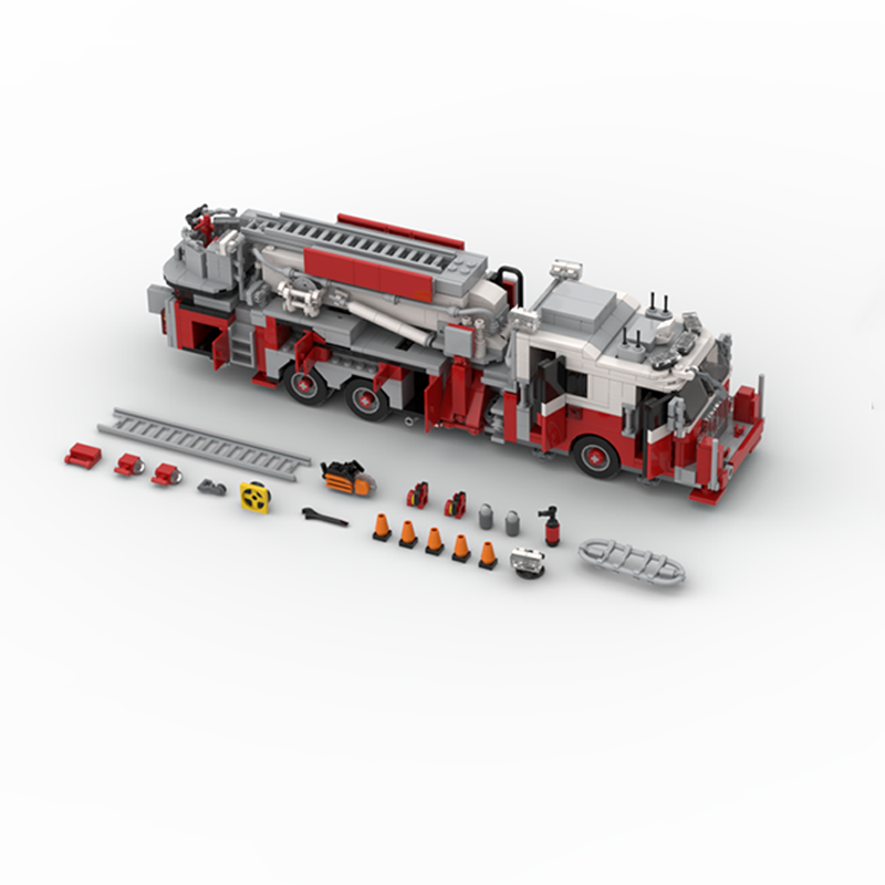 1365ピース MOC FDNY - ニューヨーク - タワ - Fire Escape Ladder のレビューと価格