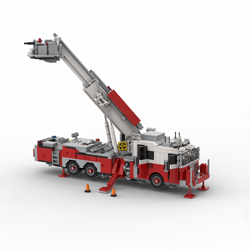 1365ピース MOC FDNY - ニューヨーク - タワ - Fire Escape Ladder のレビューと価格