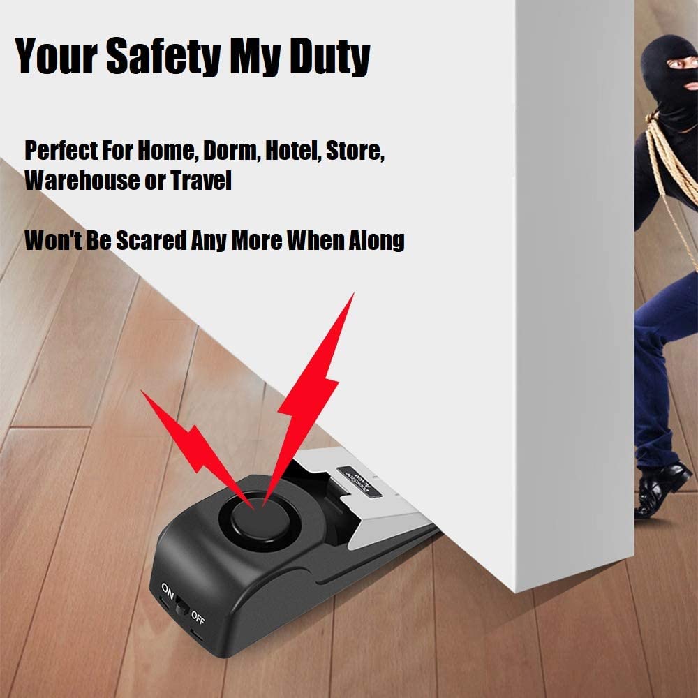 1Pc ドアストッパーアラームポータブル 120db ウェッ - Door Stop Alarm のレビューと価格